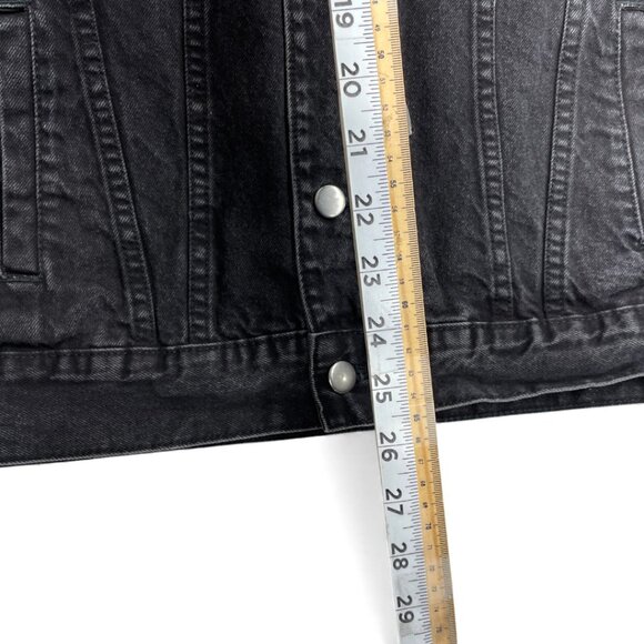 AC/DC Black Denim Jean Jacket Band Rock Men's Size Small - Picture 5 of 8